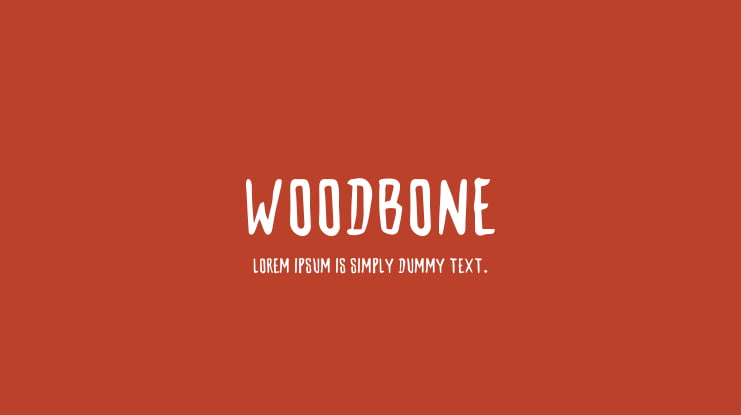 Woodbone Font