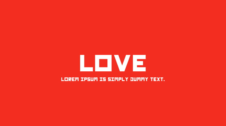 LOVE Font