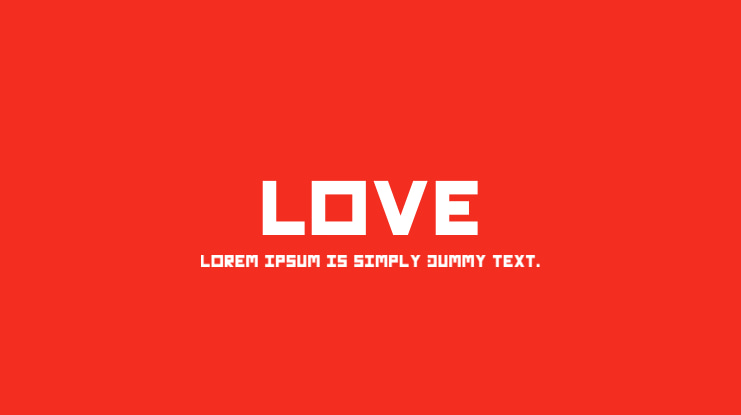 LOVE Font