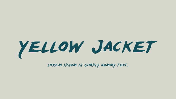 Yellow Jacket Font Family