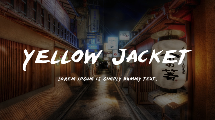 Yellow Jacket Font Family