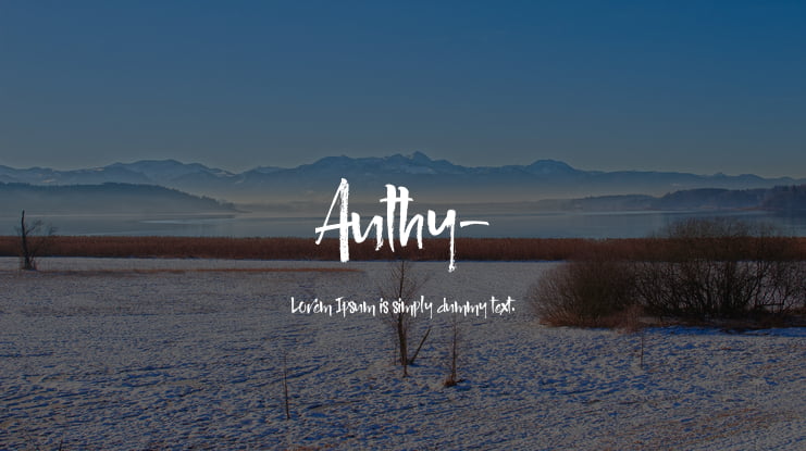 Authy- Font Family