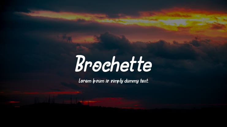 Brochette Font Family