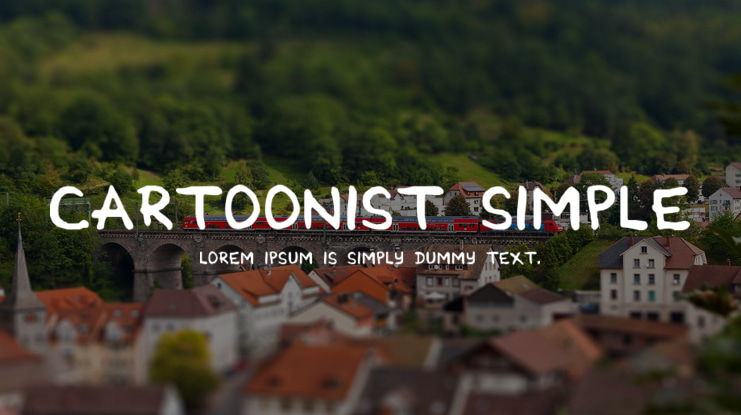 Cartoonist Simple Font