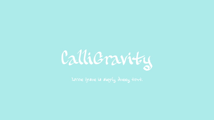 CalliGravity Font