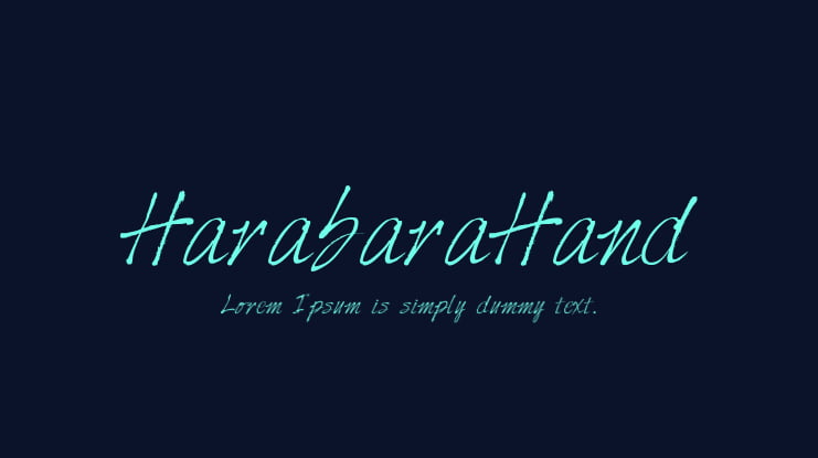 HarabaraHand Font