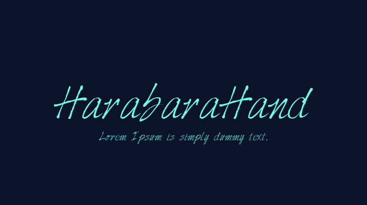 HarabaraHand Font
