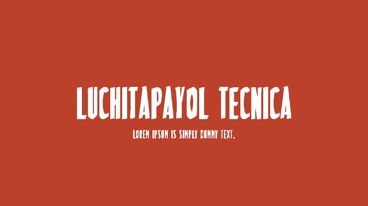 LuchitaPayol Tecnica Font