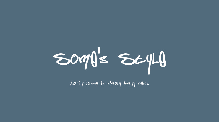 Some's Style Font Family