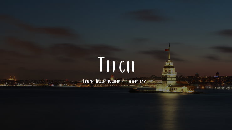 Titch Font