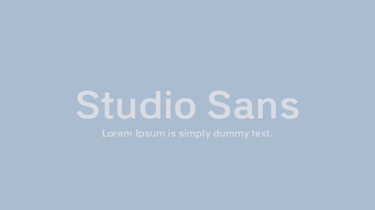 Studio Sans Font Family