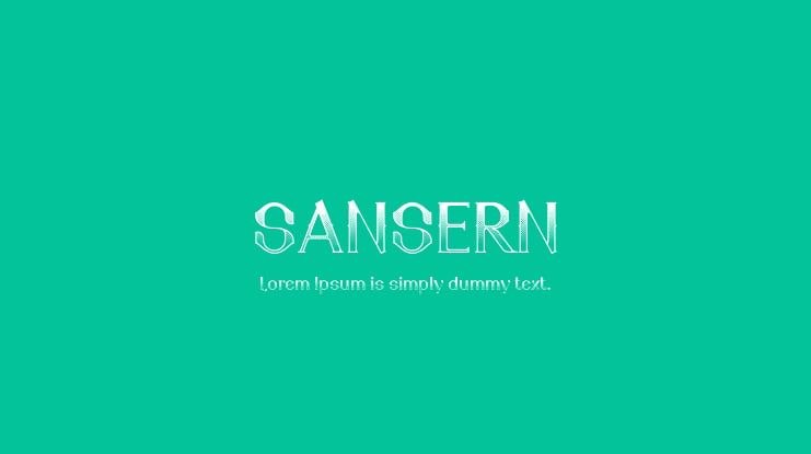 SANSERN Font