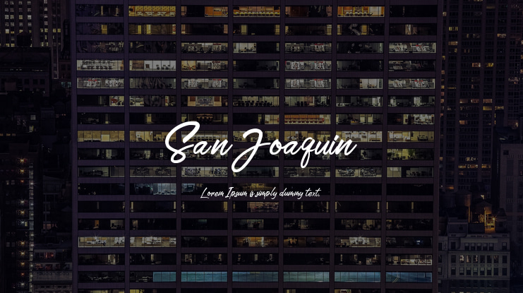 San Joaquin Font