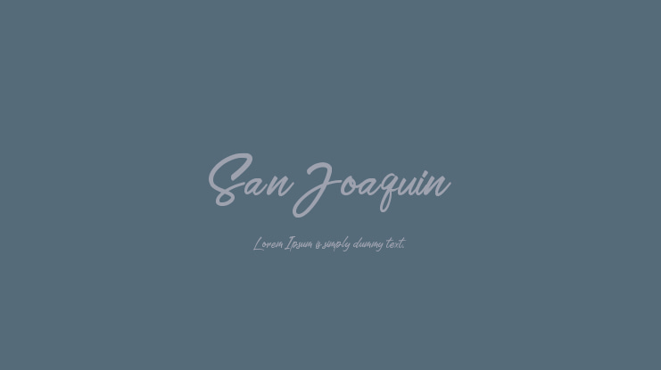 San Joaquin Font