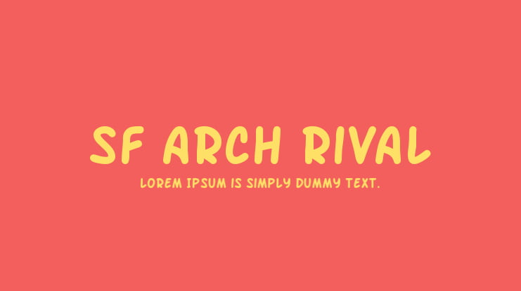 SF Arch Rival Font Family