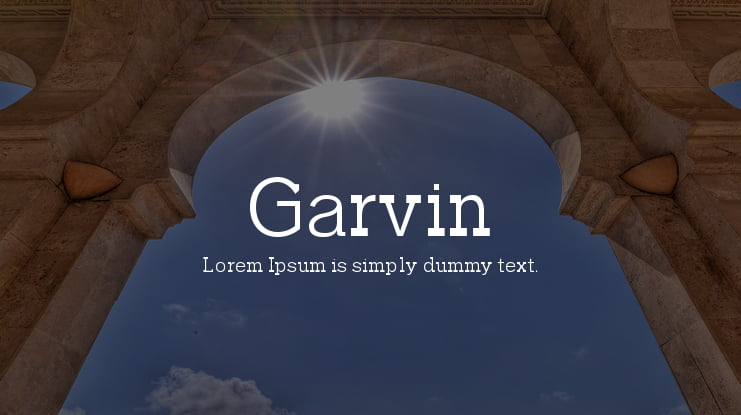 Garvin Font Family