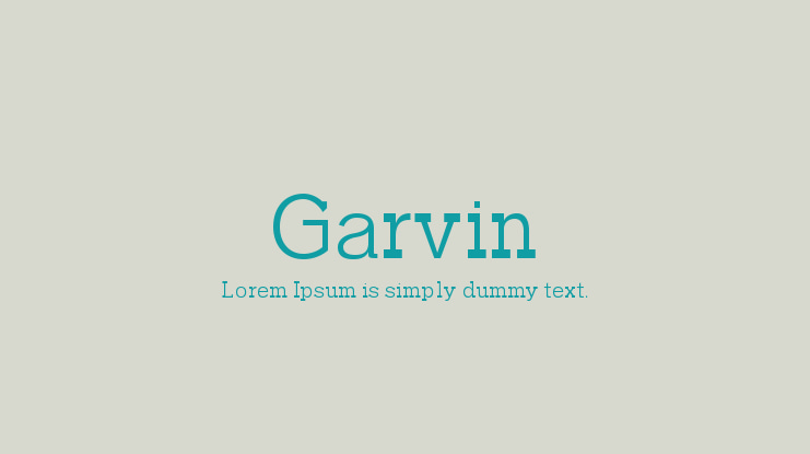 Garvin Font Family