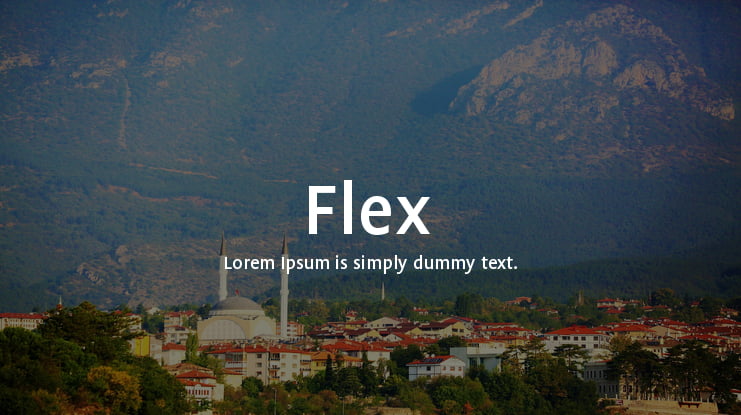 Flex Font Family