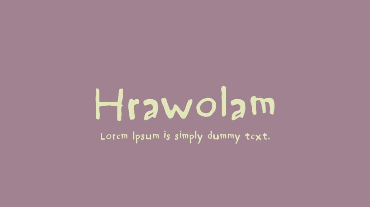 Hrawolam Font