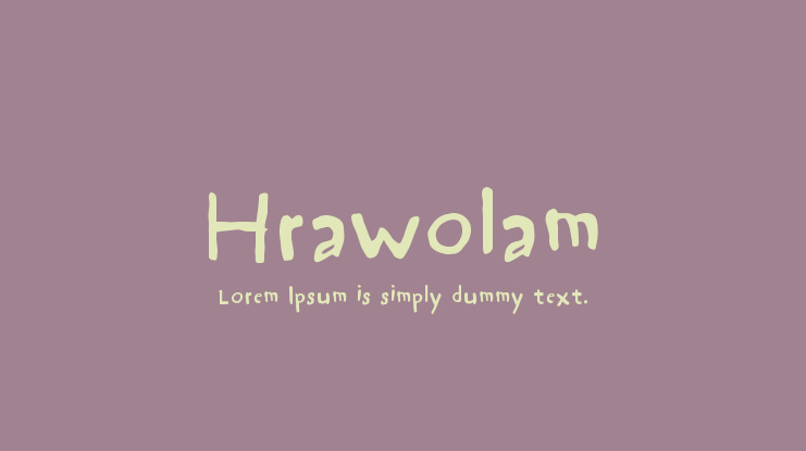 Hrawolam Font
