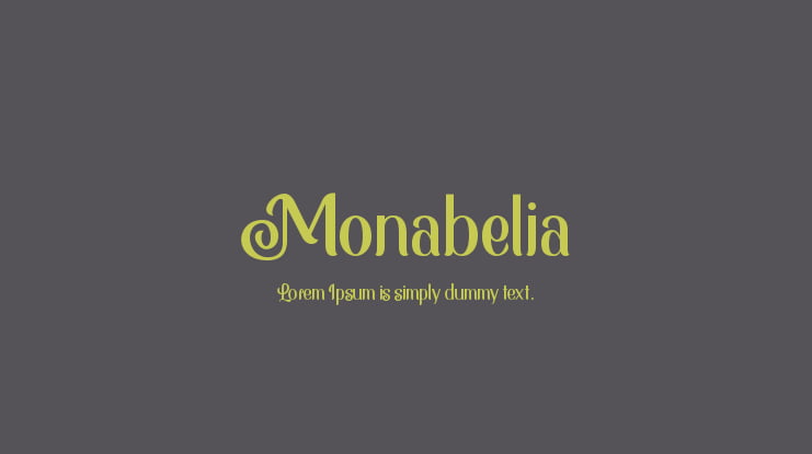 Monabelia Font Family