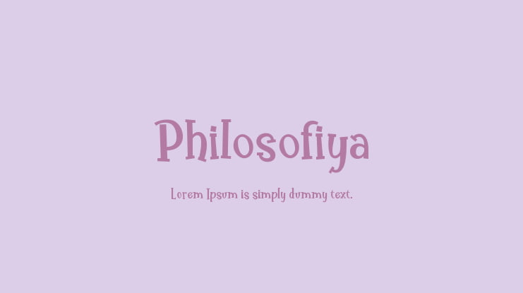 Philosofiya Font