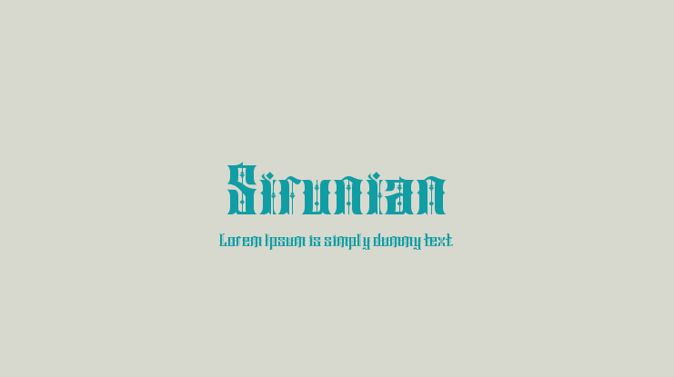 Sirunian Font Family