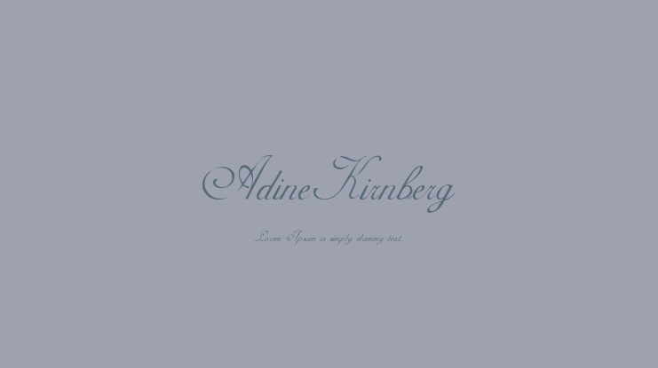AdineKirnberg Font