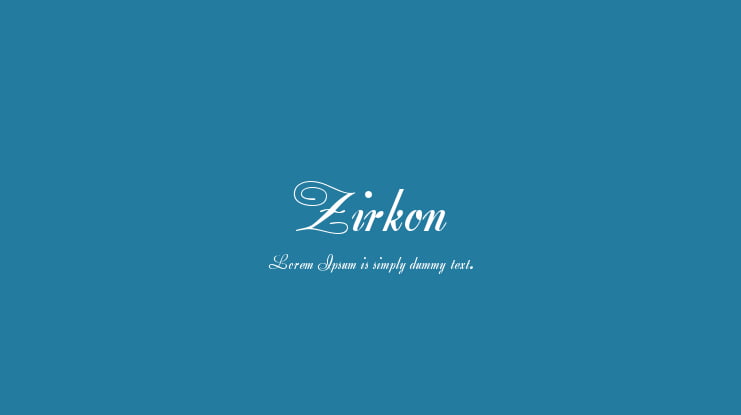 Zirkon Font