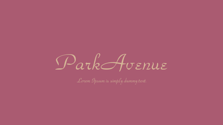ParkAvenue Font