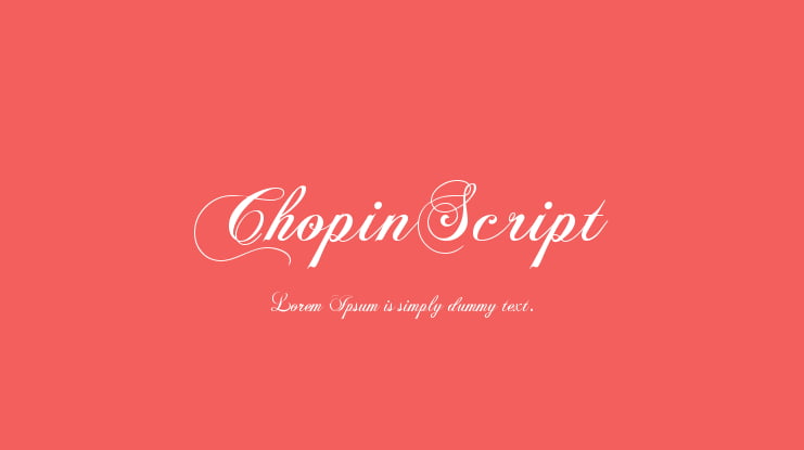 ChopinScript Font
