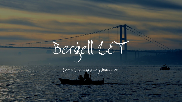 Bergell LET Font