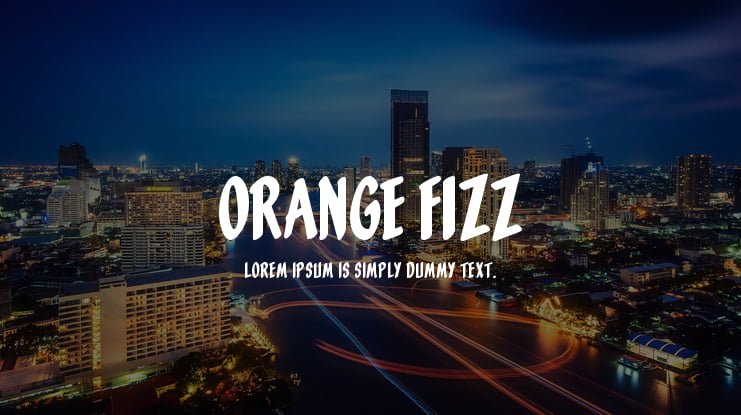 Orange Fizz Font Family