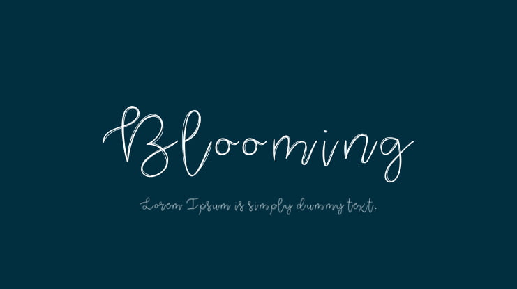 Blooming Font