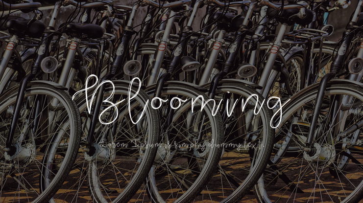 Blooming Font