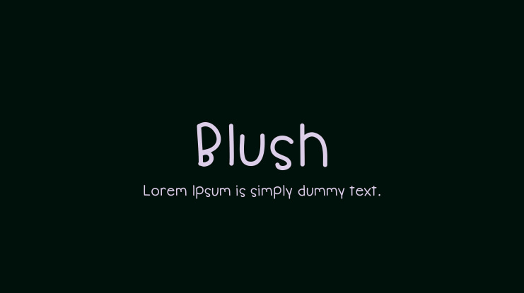 Blush Font