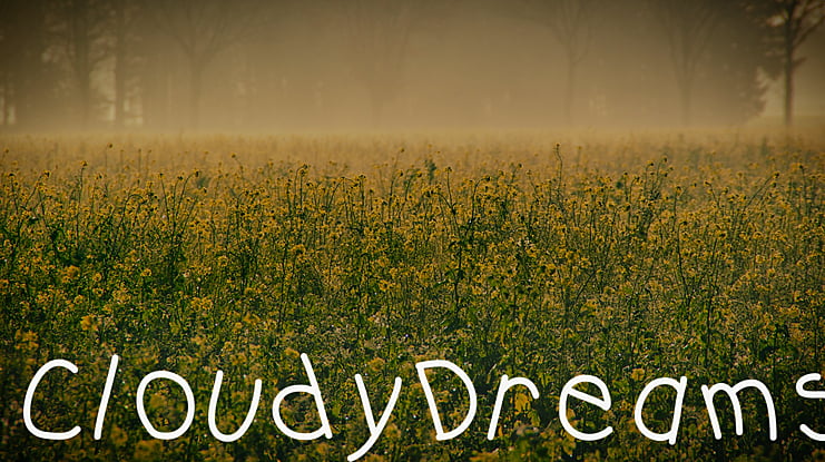 CloudyDreams Font