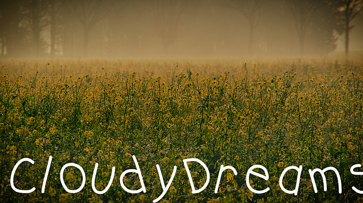 CloudyDreams Font