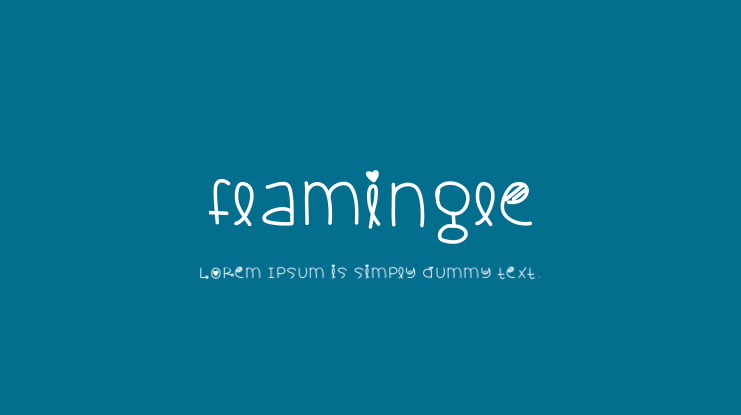 Flamingle Font