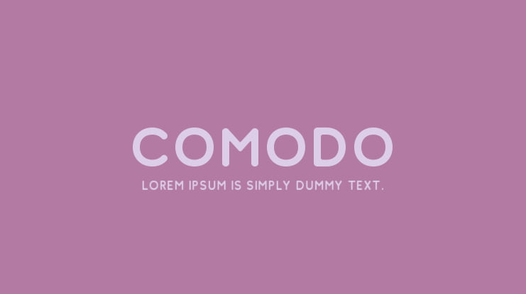 Comodo Font Family