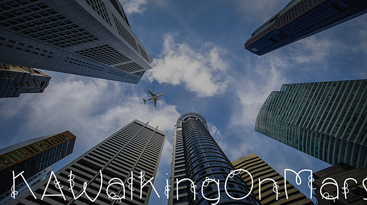 KAWalkingOnMars Font