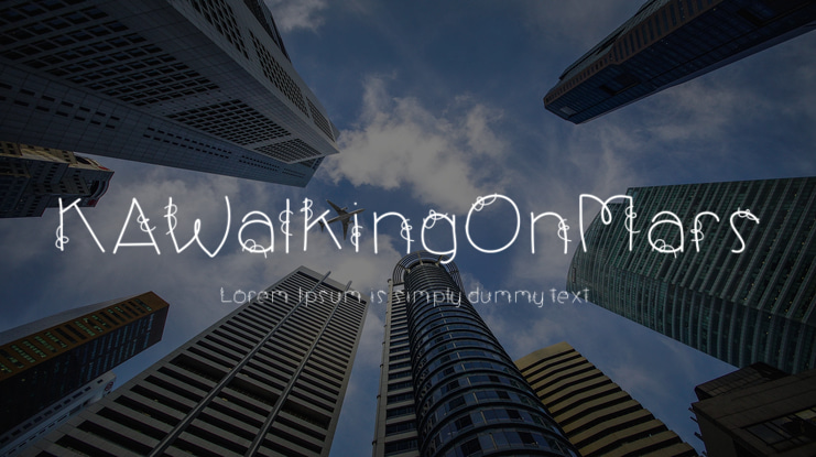 KAWalkingOnMars Font