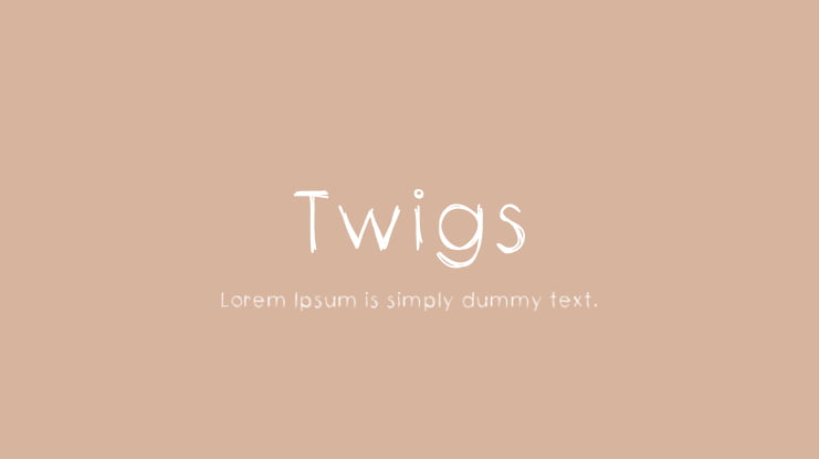 Twigs Font