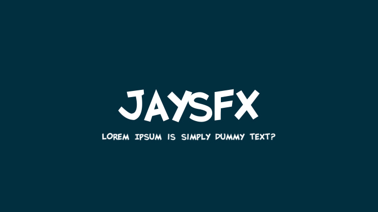 JaysFX Font Family