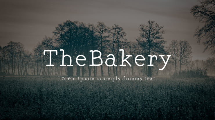 TheBakery Font