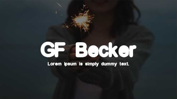 GF Becker Font