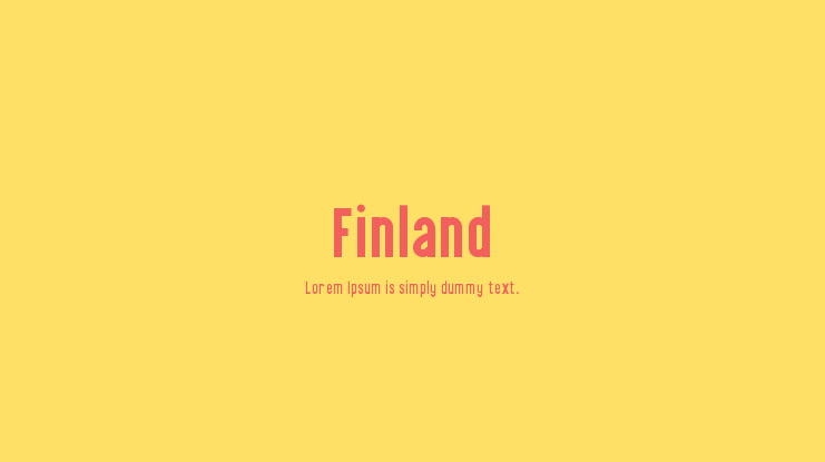 Finland Font Family