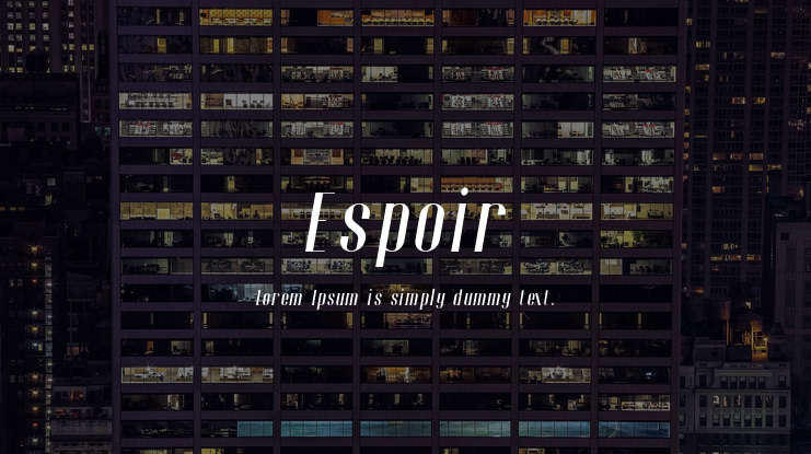 Espoir Font Family