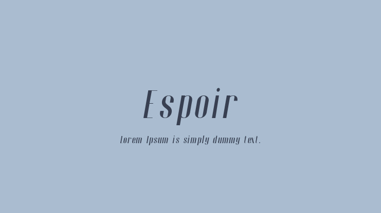 Espoir Font Family