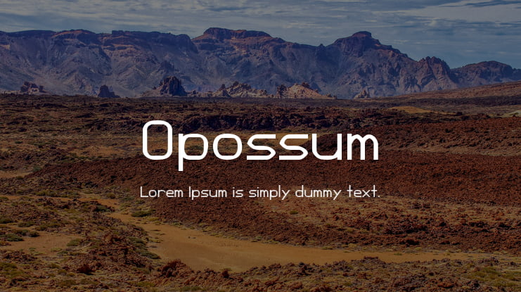 Opossum Font